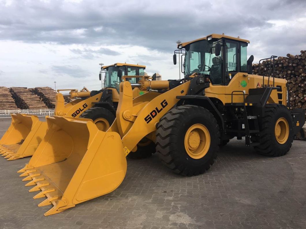 Shandong Lingong 5t Wheel Loader LG956L for Mining, Rock or Coal
