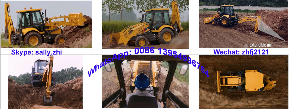 4WD 40HP Tractor with Front End Loader and Backhoe