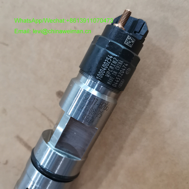 Weichai Engine WP10G220E343 Parts Common Rail Diesel Fuel Injector 0445120474