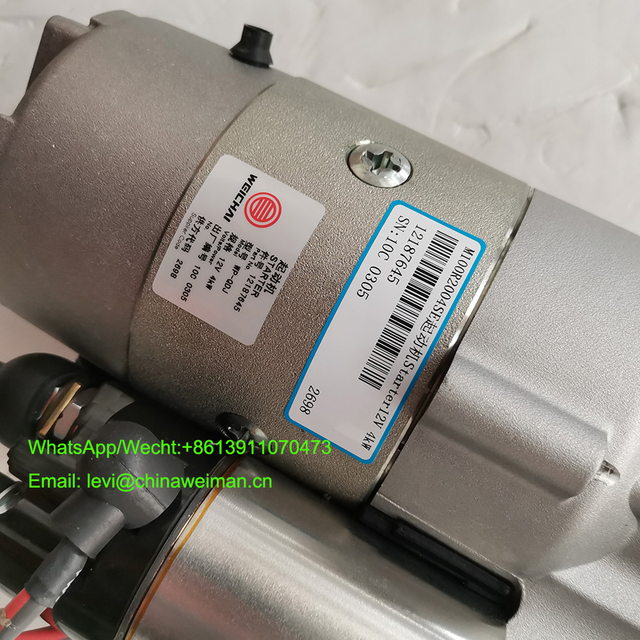SDLG LG936L Wheel Loader Engine Spare Parts Starter 12V 4110002247090