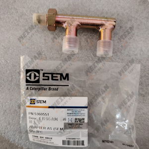 SEM wheel loader parts 5360551 Manual control valve three-way connector
