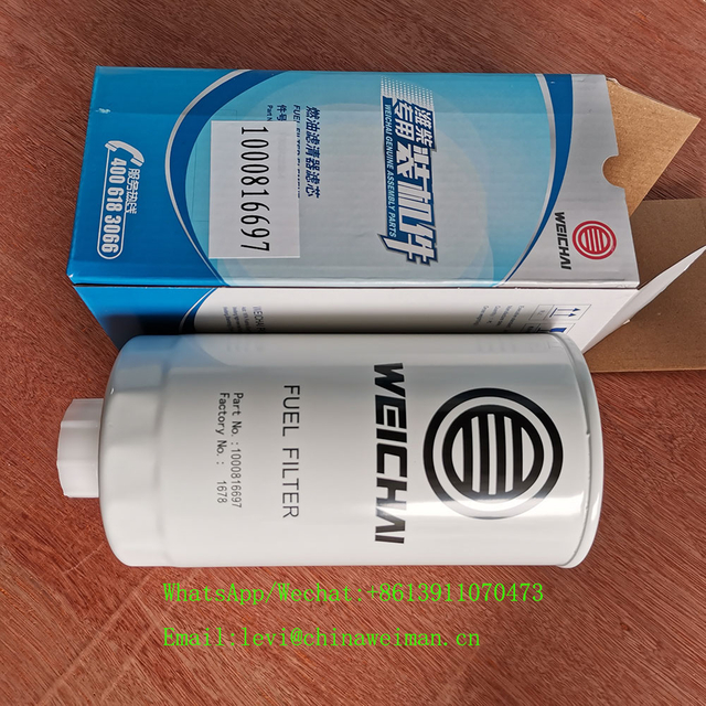 Weichai Diesel Engine WP10D320E200 Spare Parts Fuel Filter 1000816697