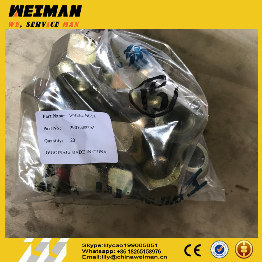 sdlg spare part Wheel nut 29070000081 
